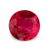 6 mm Round Shape Simulated Ruby in Fine Grade