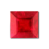 3.5 mm Square Shape Ruby in AAA Grade