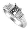 0.22 ct. Diamond Semi Mounting in 18k White Gold