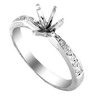0.14 ct. Diamond Semi Mounting in 18k White Gold