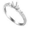 0.12 ct Diamond Semi Mounting in 18k White Gold