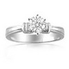 1 Carat Diamond Engagement Ring in 18k Gold