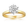 1 Carat Diamond Engagement Ring in 18k Gold