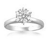 1 Carat Diamond Engagement Ring in 18k Gold