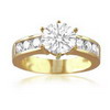 1.21 Carat SI2/I1 Diamond Engagement Ring in 18k Gold