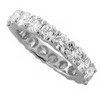 4.66 Carats VS Diamond Eternity ring in 18k white gold