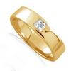 0.16 ct. VS Diamond mens Band 18K Gold