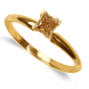 0.25 Carat Champagne Diamond Solitaire Ring in 14k Gold
