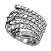1.26 Carats Diamond Ring in 18k White Gold