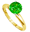 0.25 Carats Green Diamond Ring in 14k Gold