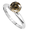 0.50 Carat Grey Diamond Ring in 14k Gold