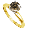 0.25 Carat Grey Diamond Ring in 14k Gold