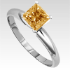 0.25 Carat Champagne Diamond Solitaire Ring in 14k Gold