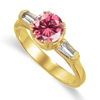 1.08 Ct Twt Pink VS Diamond Ring in 18k Gold