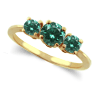 Three Stone Ring- 1 Carat Twt. Diamond Ring in 14K Gold