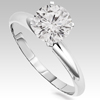 0.76 Carat White Diamond Ring in 14k White Gold