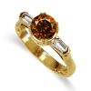 1.38 Ct Twt Cognac VS Diamond Ring in 18k Gold 1.38 Ct Twt Cognac VS Diamond Ring in 18k Gold