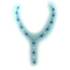 Onyx and Pearl Necklace in Sterling Silver