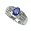 1.62 Carats Tanzanite Diamond Ring in 14k Gold