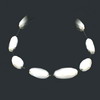 457.44 ct. White Agate Bead Necklace in AAA Grade