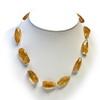 362.83 ct. Golden Citrine Bead Necklace in AAA Grade