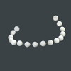 443.18 ct. White Agate Bead Necklace in AAA Grade