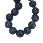 Dumortierite Beaded Sterling Silver 16 Inch Necklace