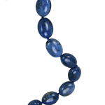 Dumortierite Beaded Sterling Silver 16 Inch Necklace