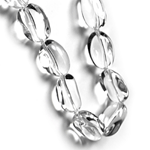 Rock Crystal Beaded Sterling Silver 18 Inch Necklace Rock Crystal Beaded Sterling Silver 18 Inch Necklace