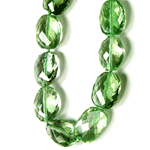 Green Amethyst Beaded Sterling Silver 16 Inch Necklace Green Amethyst Beaded Sterling Silver 16 Inch Necklace