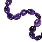 Amethyst Beaded Sterling Silver 16 Inch Necklace