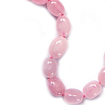 Rose Quartz Beaded Sterling Silver 16 Inch Necklace