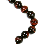 Red Tiger Eye Beaded Sterling Silver 18 Inch Necklace Red Tiger Eye Beaded Sterling Silver 18 Inch Necklace