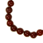 Red Carnelian Beaded Sterling Silver 16 Inch Necklace