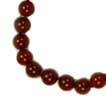 Red Carnelian Beaded Sterling Silver 18 Inch Necklace