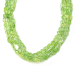 Prehnite Beaded Sterling Silver 20 Inch Necklace