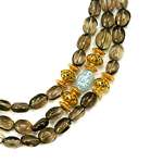 Smoky Quartz Beaded Sterling Silver 20 Inch Necklace Smoky Quartz Beaded Sterling Silver 20 Inch Necklace
