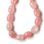 Rose Quartz Beaded Sterling Silver 20 Inch Necklace