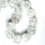 Cracked Diamond Quartz Beaded Sterling Silver 20 Inch Necklace Cracked Diamond Quartz Beaded Sterling Silver 20 Inch Necklace