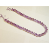 14-15 mm Faceted Amethyst Bead Strand 18 Inch