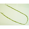 Peridot Cube Bead Strand 16 Inch