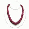 570 Carats Ruby Beads Necklace