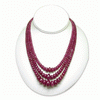 517 Ct. Ruby Beads Necklace