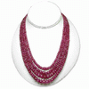 497 Carats Ruby Beads Necklace