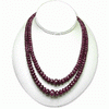 602 Carats Ruby Beads Necklace