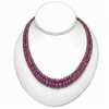 405 Ct. Ruby Beads Necklace