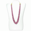 280 Carats Ruby Beads Necklace