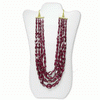 1413 Carats Ruby Beads Necklace