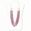 318 Carats Ruby Drop Beads Necklace