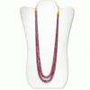 455 Carats Ruby Beads Necklace
